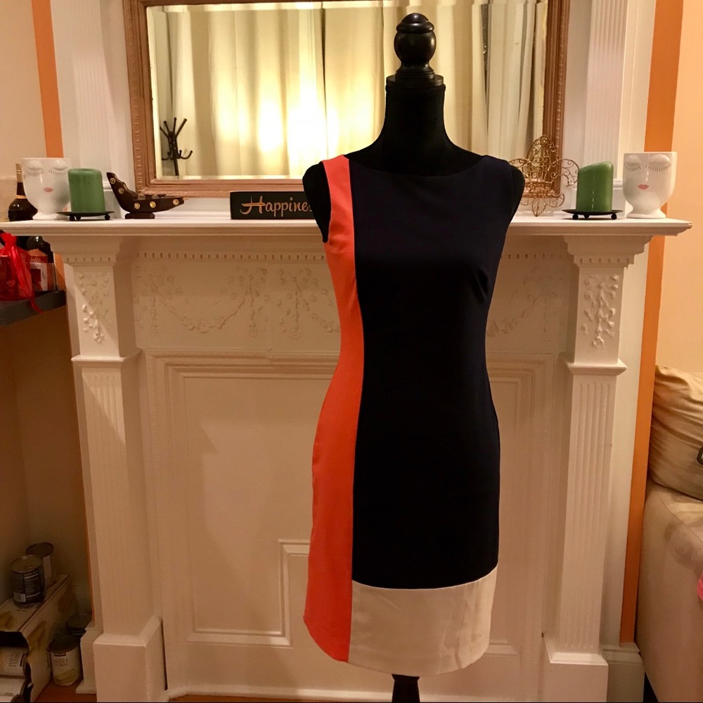 Ralph Lauren sleeveless colorblock dress (2)